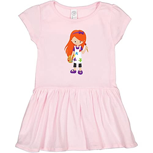 inktastic Painter- Paint Artist- Cute Girl- Infant Dress 12 Months Pink 39df0 inktastic Painter- Paint Artist- Cute Girl- Infant Dress 12 Months Pink 39df0