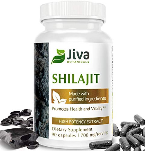 Shilajit Capsules 350 mg Pure Himalayan Shilajit Fulvic Acid with Fulvic Minerals by Jiva Botanicals 90 Veg Capsules Shilajit Capsules 350 mg Pure Himalayan Shilajit Fulvic Acid with Fulvic Minerals by Jiva Botanicals 90 Veg Capsules