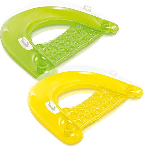 INTEX Sit n Float Classic Inflatable Raft Swimming Pool Lounge -Blue Lounge-