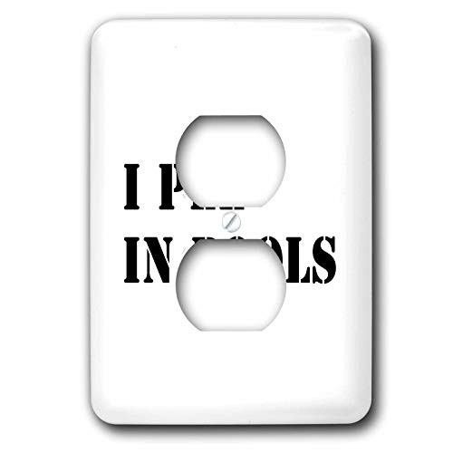 3dRose Tory Anne Collections Quotes - I Pee In Pools - Light Switch Covers -lsp-336199-6-