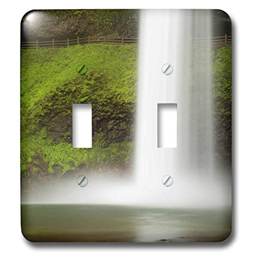 3dRose Danita Delimont - Waterfalls - USA- Oregon- Silver Falls State Park. South Falls splashes into pool. - double toggle switch -lsp-314977-2-