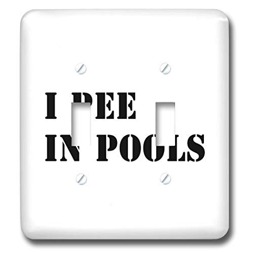3dRose Tory Anne Collections Quotes - I Pee In Pools - Light Switch Covers -lsp-336199-2-