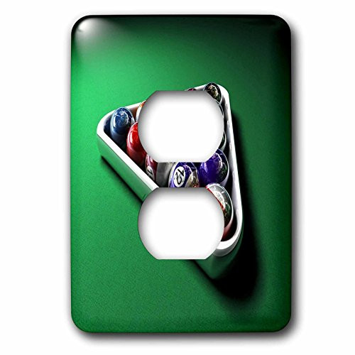 3dRose LSP-224304-6 Image of Ballard Balls On Pool Table 2 Plug Outlet Cover