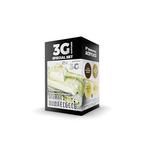 AK Interactive 3G Modulation German Dunkelgelb - Plastic Modelling Paints  and  Accessories- Item  AK-11640