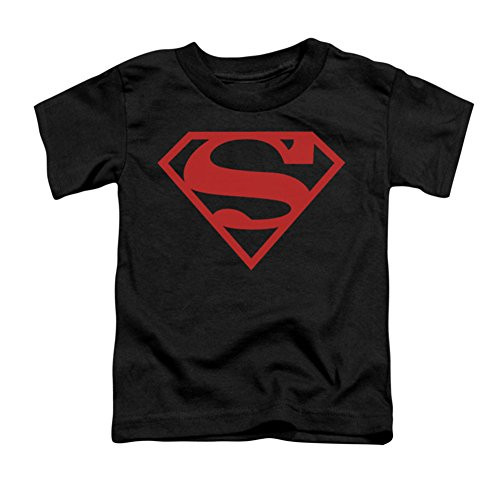 Toddler: Superman - Red On Black Shield Baby T-Shirt Size 3T
