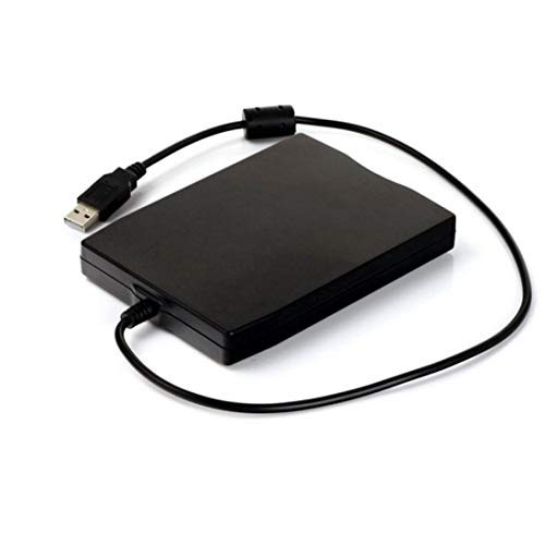 3.5 inch 1.44MB FDD Black USB Portable External Interface Floppy Disk FDD External USB Floppy Drive for Laptop - Black