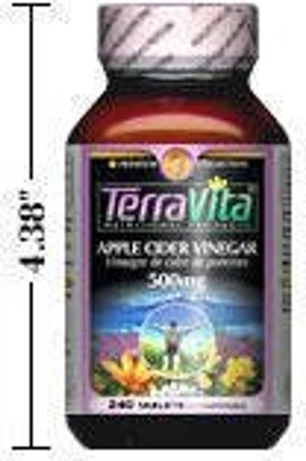 Apple Cider Vinegar - 500 mg -240 Tablets- ZIN: 406578-