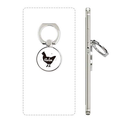 Chicken Black and White Animal Cell Phone Ring Stand Holder Bracket Universal Smartphones Support Gift