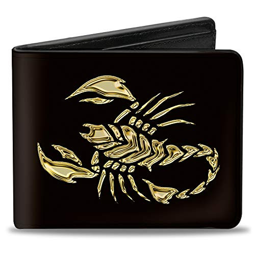 Buckle-Down Men's Standard Bifold Wallet Scorpion- 4.0" x 3.5"