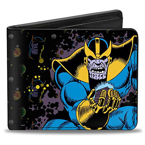 Buckle-Down Men's Standard Bifold Wallet Thanos- 4.0" x 3.5"