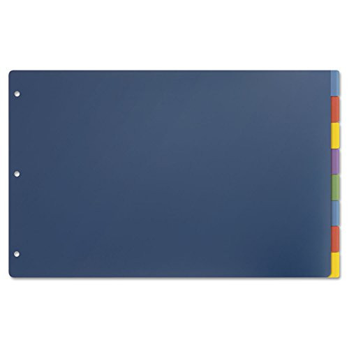 Cardinal 84251 Tabloid-Size Poly Index Divider- 8-Tab- Multicolor Colors