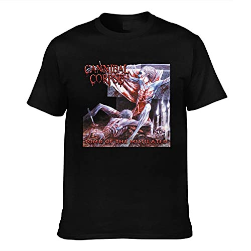 Men's Shirt Fashion Cannibal Corpse Tomb of The Mutilated Art Round Neck Short-Sleeve Tee Medium Black