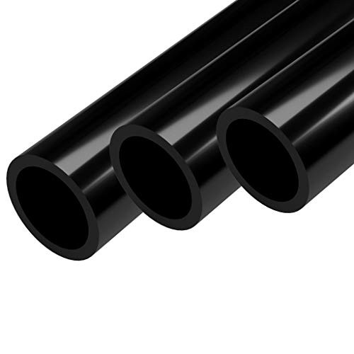 FORMUFIT Furniture Grade PVC Pipe- 40"- 1" Size- Black -3-Pack- -P001FGP-BK-40x3-