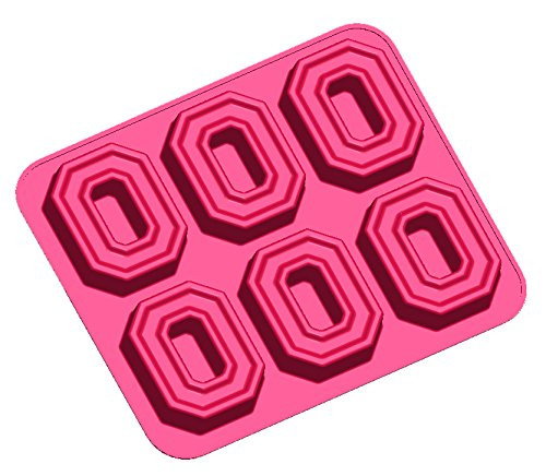 NCAA Ohio State Buckeyes O Muffin/Cupcake Pan, One Size, Red