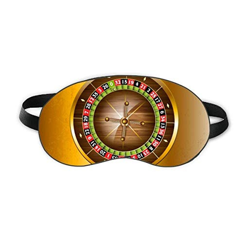 Realistic Casino Turntable Illustration Sleep Eye Shield Soft Night Blindfold Shade Cover