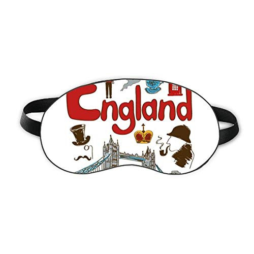 England National symbol Landmark Pattern Sleep Eye Shield Soft Night Blindfold Shade Cover