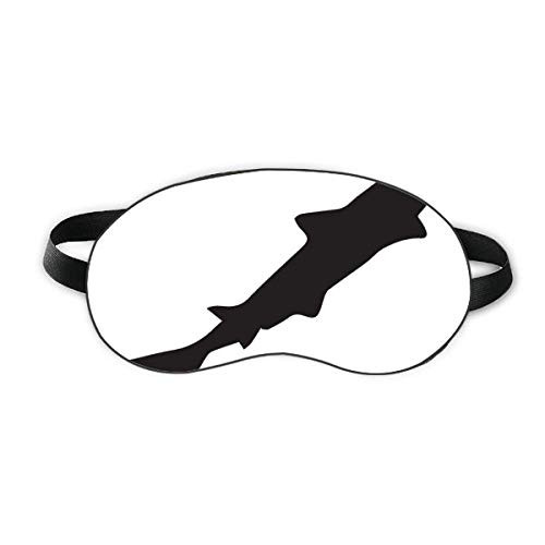 Streamline Shark Fierce Outline Sleep Eye Shield Soft Night Blindfold Shade Cover