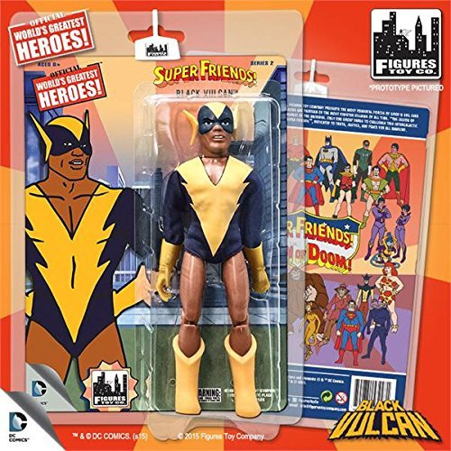 Super Friends Retro 8 Inch Action Figures Series Two: Black Vulcan
