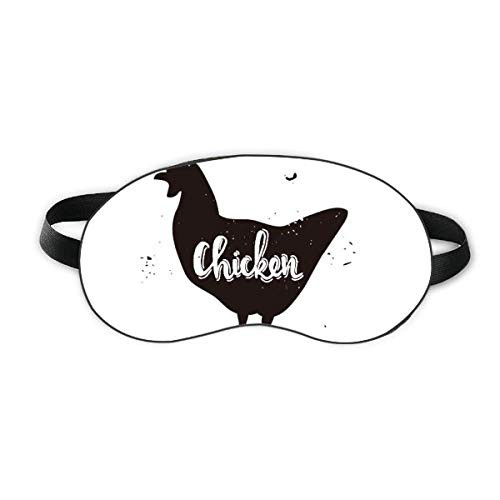 Chicken Black And White Animal Sleep Eye Shield Soft Night Blindfold Shade Cover