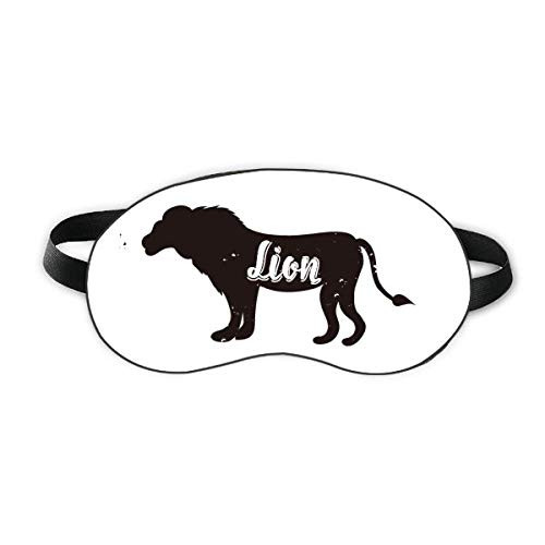 Lion Black And White Animal Sleep Eye Shield Soft Night Blindfold Shade Cover