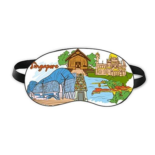 Sinapore Flavor Safari Museum Cathedral Sleep Eye Shield Soft Night Blindfold Shade Cover
