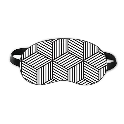 Simple Line Art Grain Illustration Pattern Sleep Eye Shield Soft Night Blindfold Shade Cover