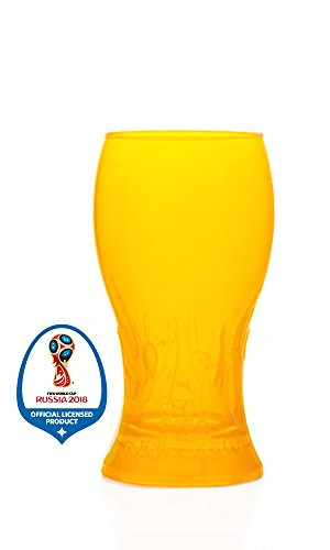 YELLOW FIFA World Cup Trophy-glass - The Soccer's Fan Drinkware (YELLOW)