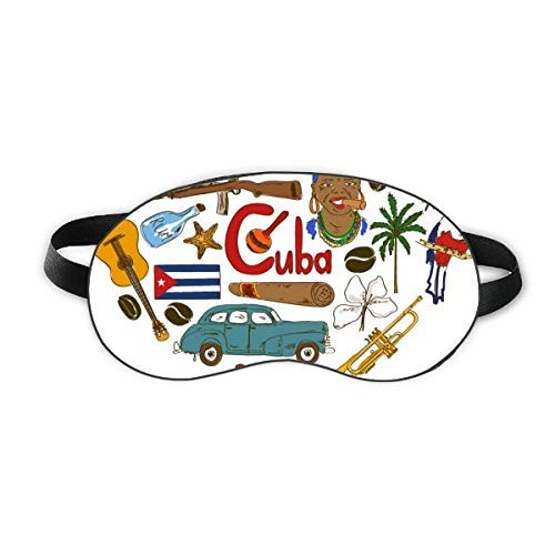 Cuba Love Heart Landscap National Flag Sleep Eye Shield Soft Night Blindfold Shade Cover