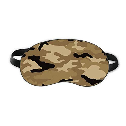 Camouflage Line Art Grain Illustration Pattern Sleep Eye Shield Soft Night Blindfold Shade Cover