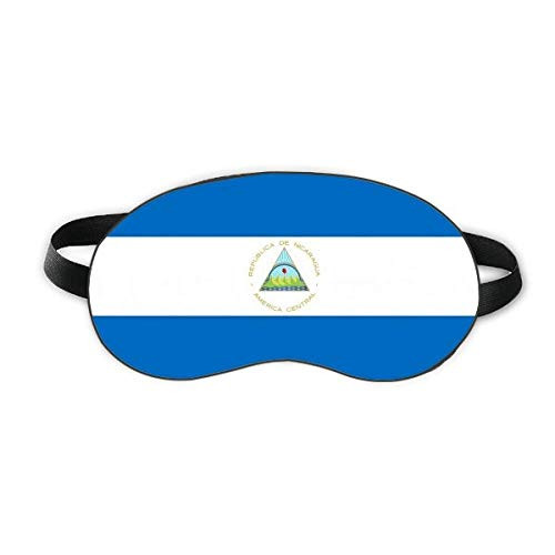 Nicaragua National Flag North America Country Sleep Eye Shield Soft Night Blindfold Shade Cover