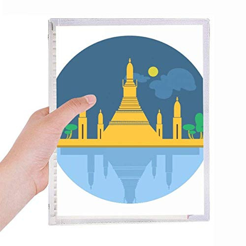 Thailand Special Temple Shield Notebook Loose Leaf Diary Refillable Journal Stationery