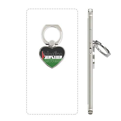 Palestine Country Flag Name Heart Cell Phone Ring Stand Holder Bracket Universal Support Gift