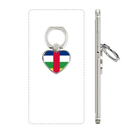Central African Republic National Flag Africa Country Heart Cell Phone Ring Stand Holder Bracket Universal Support Gift