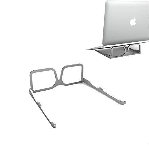 EASTR Laptop Tablet Stand Foldable Portable Ventilated Desktop Laptop Stand Ergonomic Height Angle Adjustable Computer Laptop Stand