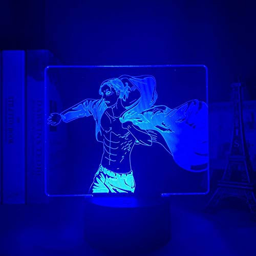 3D Anime Illusion Night Lightfor Baby-Anime 3D Light Attack on Titan Table Lamp for Bedroom Decor Birthday Gift Manga LED Night Light Lamp