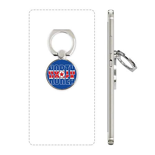 North Korea Country Flag Name Cell Phone Ring Stand Holder Bracket Universal Smartphones Support Gift