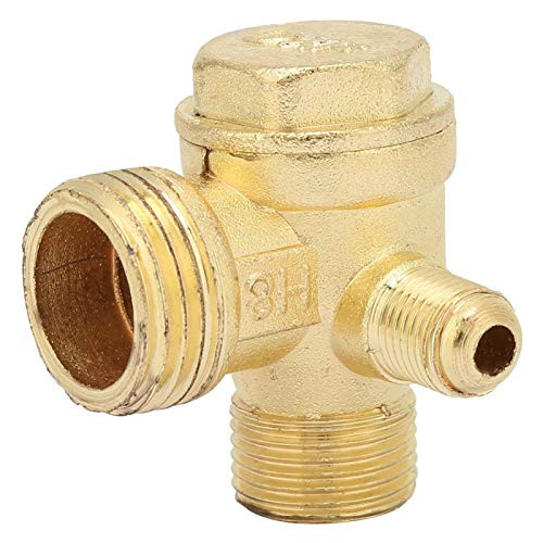 Paullice Three-Way Unidirectional Check Valve-Air Compressor Zinc Alloy Three-Way Unidirectional Check Valve Connect Pipe Fittings