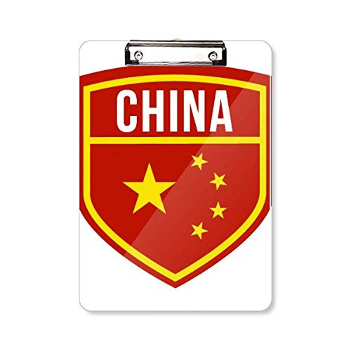 Made in China Shield National Flag Clipboard Folder Writing Pad Backing Plate A4