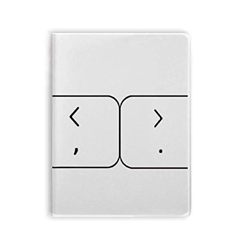 Keyboard Symbol Brackets Art Deco Gift Fashion Notebook Gum Cover Diary Soft Cover Journal
