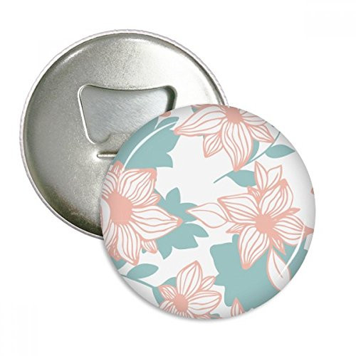 Blue Curacao Flower Plant Paint Bottle Opener Fridge Magnet Emblem Multifunction Badge