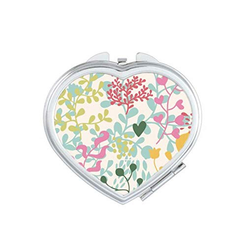 Multicolor Flower Paint Heart Mirror Travel Magnification Portable Handheld Pocket Makeup Multicolor Flower Paint Heart Mirror Travel Magnification Portable Handheld Pocket Makeup