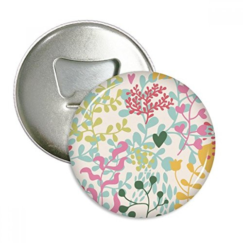 Multicolor Leaf Flower Plant Paint Bottle Opener Fridge Magnet Emblem Multifunction Badge