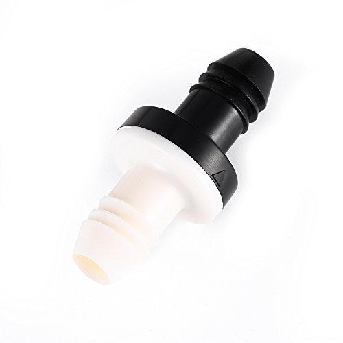 Chacerls 1Piece Silicon Rubber Inline Check Valve Liquid Air One Way Non Return for Fuel Gas Liquid Air