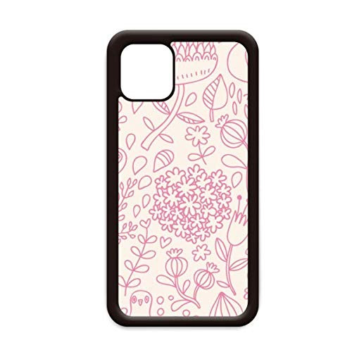 Drawing Powder Flower Plant Paint for iPhone 11 Pro Max Cover for Apple Mobile Case Shell