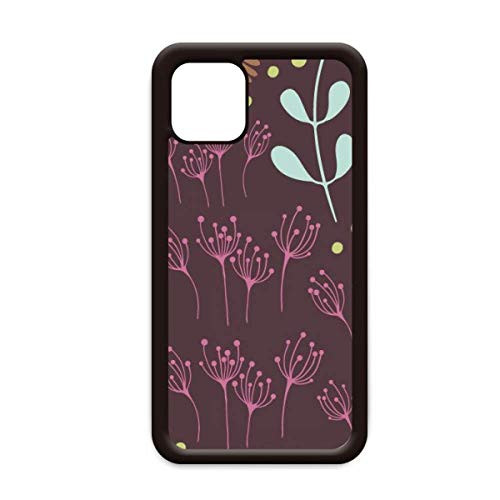 Dark Flower Plant Paint for iPhone 11 Pro Max Cover for Apple Mobile Case Shell