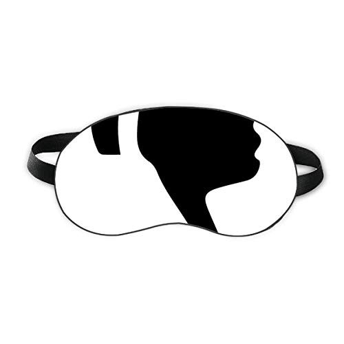 Ridicule Gesture Outline Pattern Sleep Eye Shield Soft Night Blindfold Shade Cover
