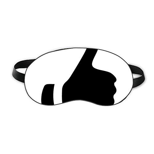 Praise Gesture Outline Pattern Sleep Eye Shield Soft Night Blindfold Shade Cover