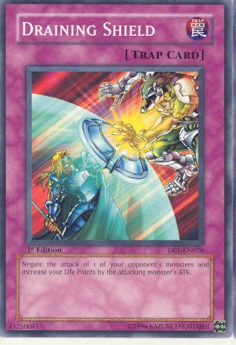 Yu-Gi-Oh - Draining Shield -DP1-EN026- - Duelist Pack 1 Jaden Yuki - 1st Edition - Common