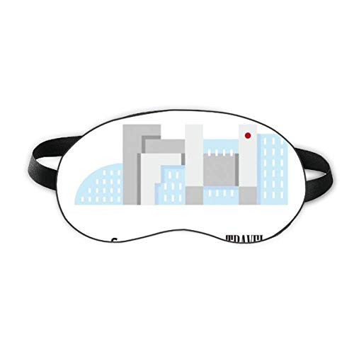 South Korea Landmarks The Building Sleep Eye Shield Soft Night Blindfold Shade Cover