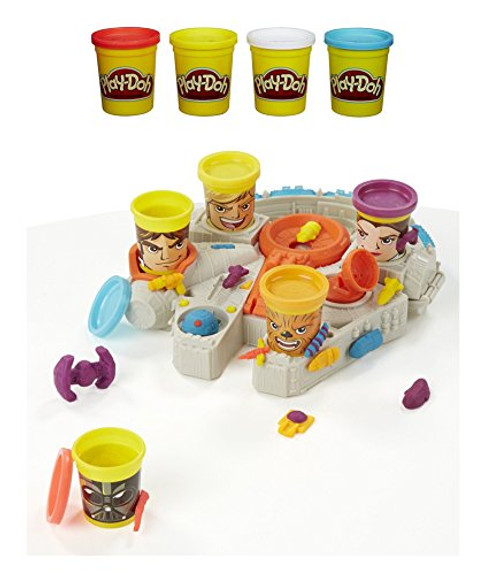 Play-Doh Disney Star Wars Millennium Falcon Can-Heads Bundle with 4-Pack Colors Play-Doh Disney Star Wars Millennium Falcon Can-Heads Bundle with 4-Pack Colors